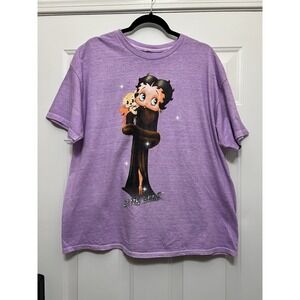 Urban Outfitters UO Betty Boop Purple Oversized Graphic T-shirt Tee Women's L
